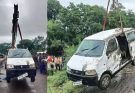 मध्य प्रदेश के राजगढ़ में उफनते नाले में बही वैन, 9 लोगों की मौत