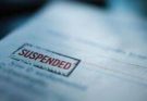 suspended